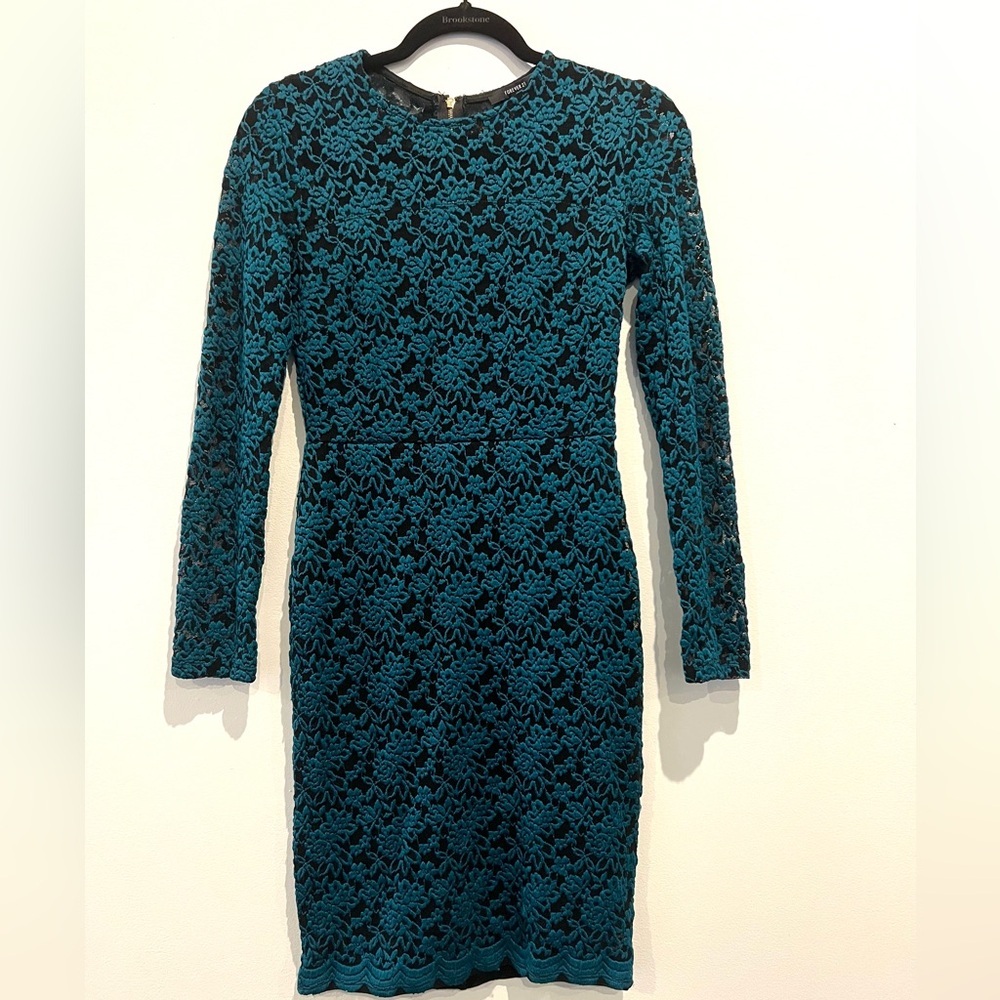 Forever 21 Teal Lace Dress